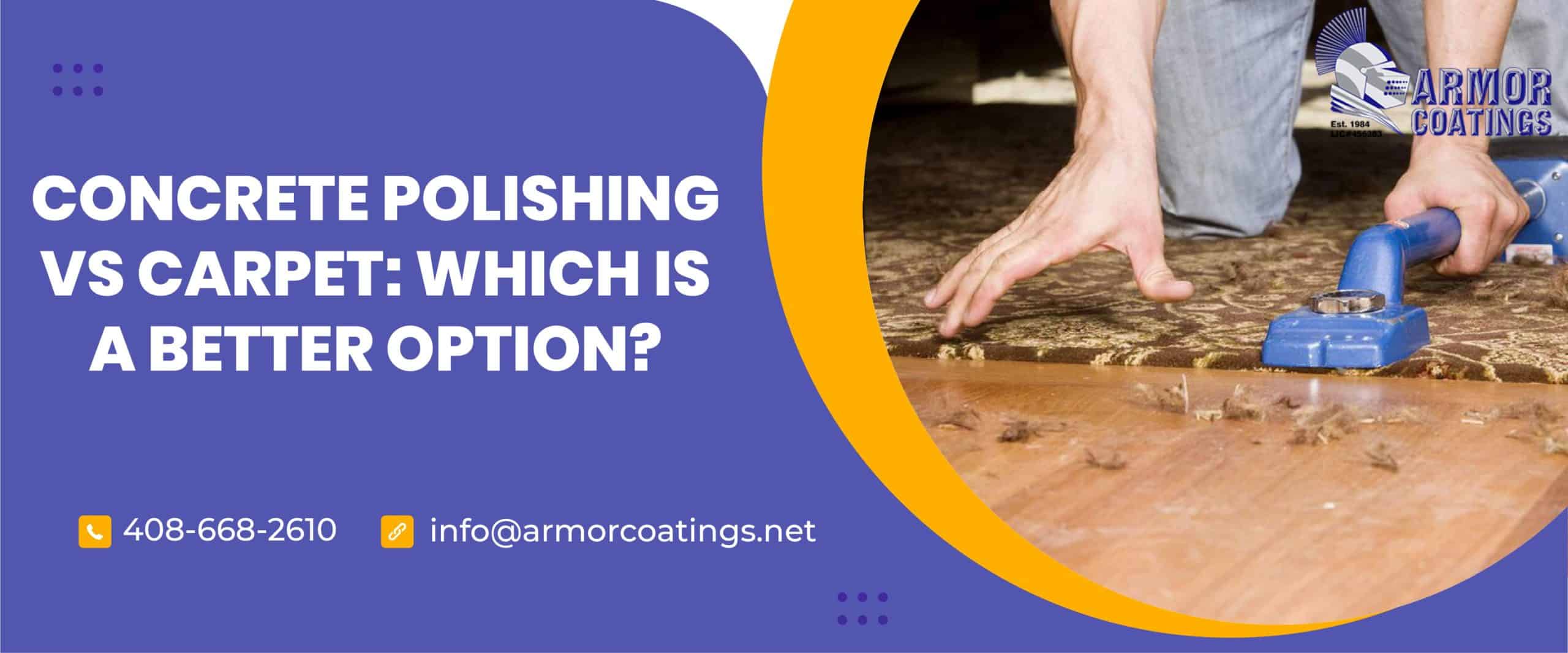 concrete polishing vs carpet