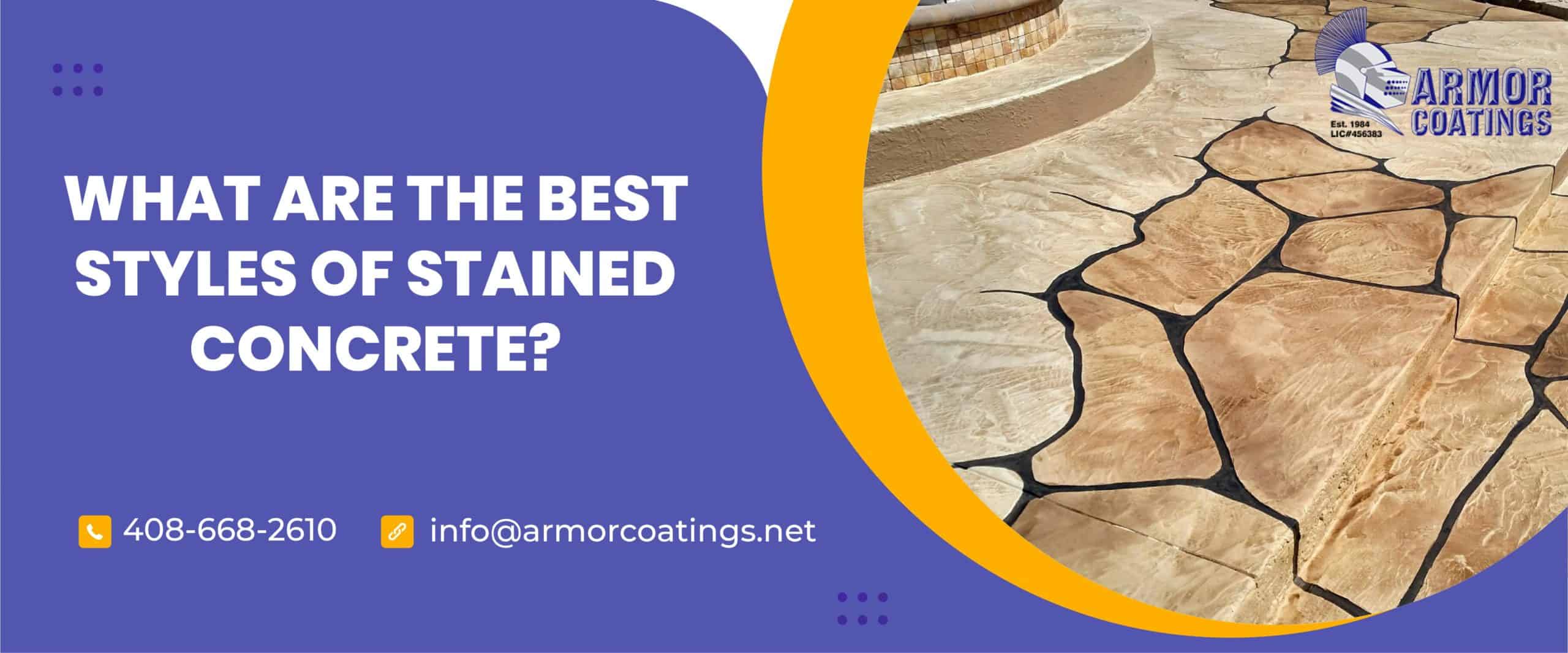 best styles of stained concrete