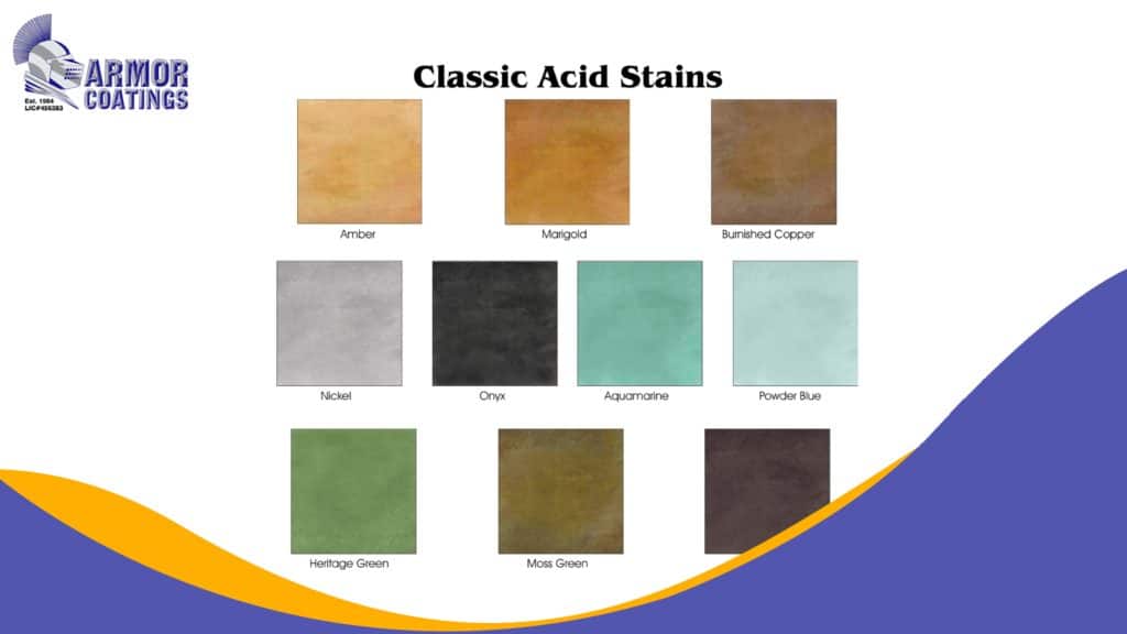 acid stain styles