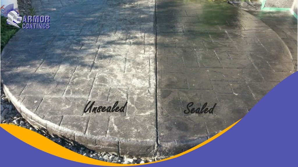 unsealed vs sealed concrete