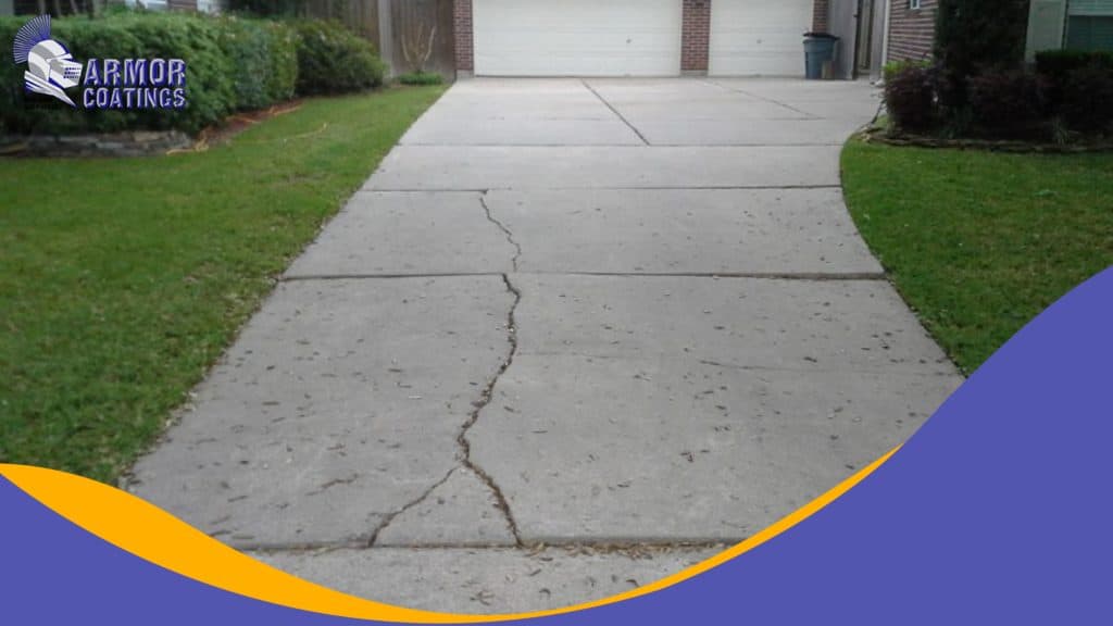 cracked driveway repair