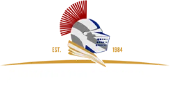 Armor Coatings Inc. logo with knight helmet