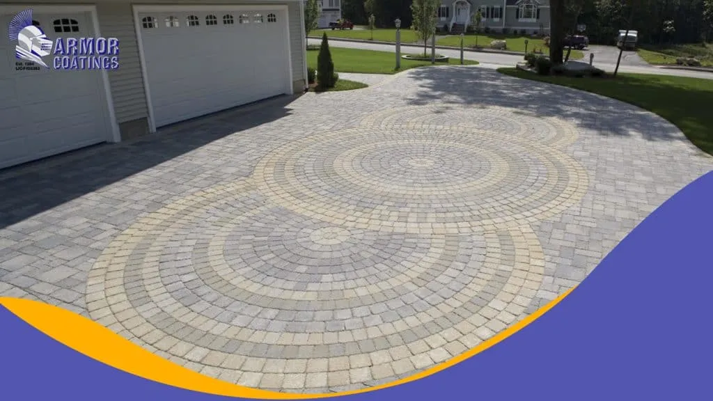 Decorate concrete driveways