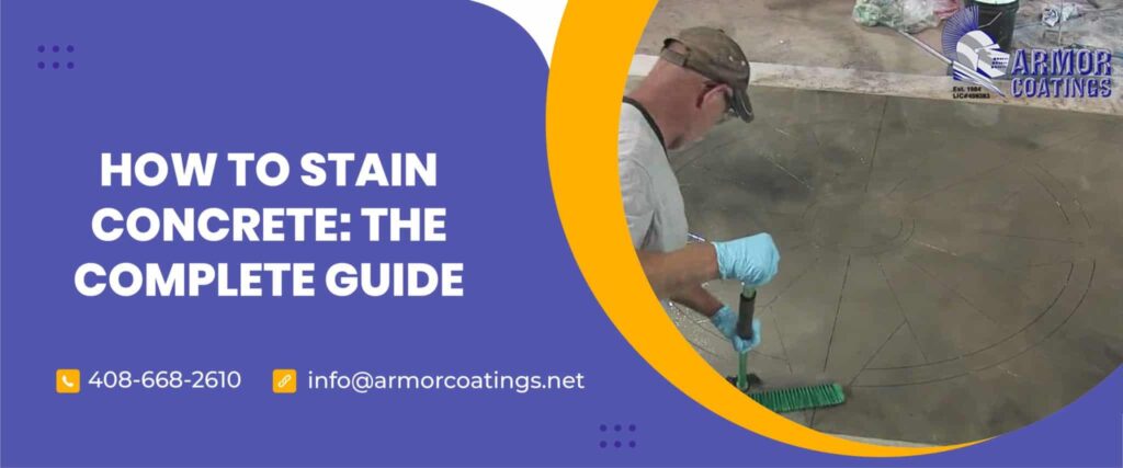 how to stain concrete