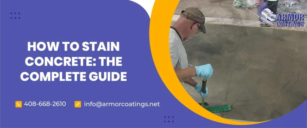 how to stain concrete