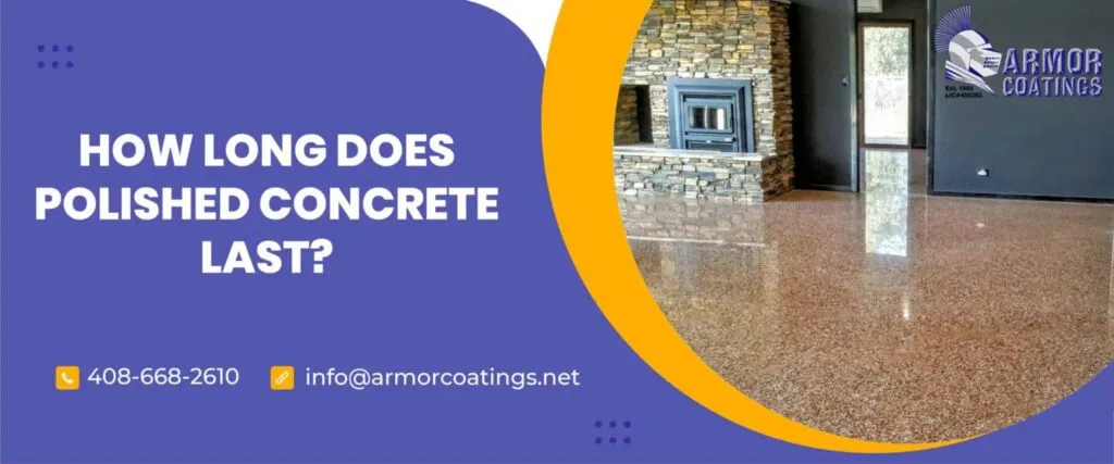 Polished concrete floor in modern living room