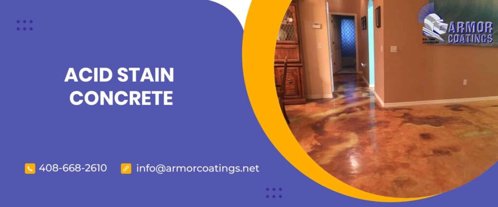staining concrete with acid